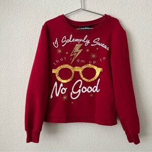 Harry Potter I Solemnly Swear That I Am Up To No Good sequin red sweatshirt